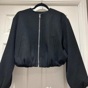 Zara Black Cropped Jacket